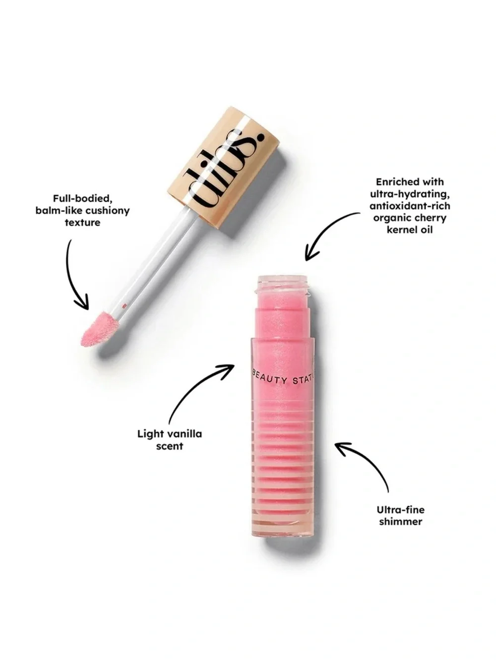 Dibs Go To Glossy Balm Italian Soda - Pink Milkshake Shimmer